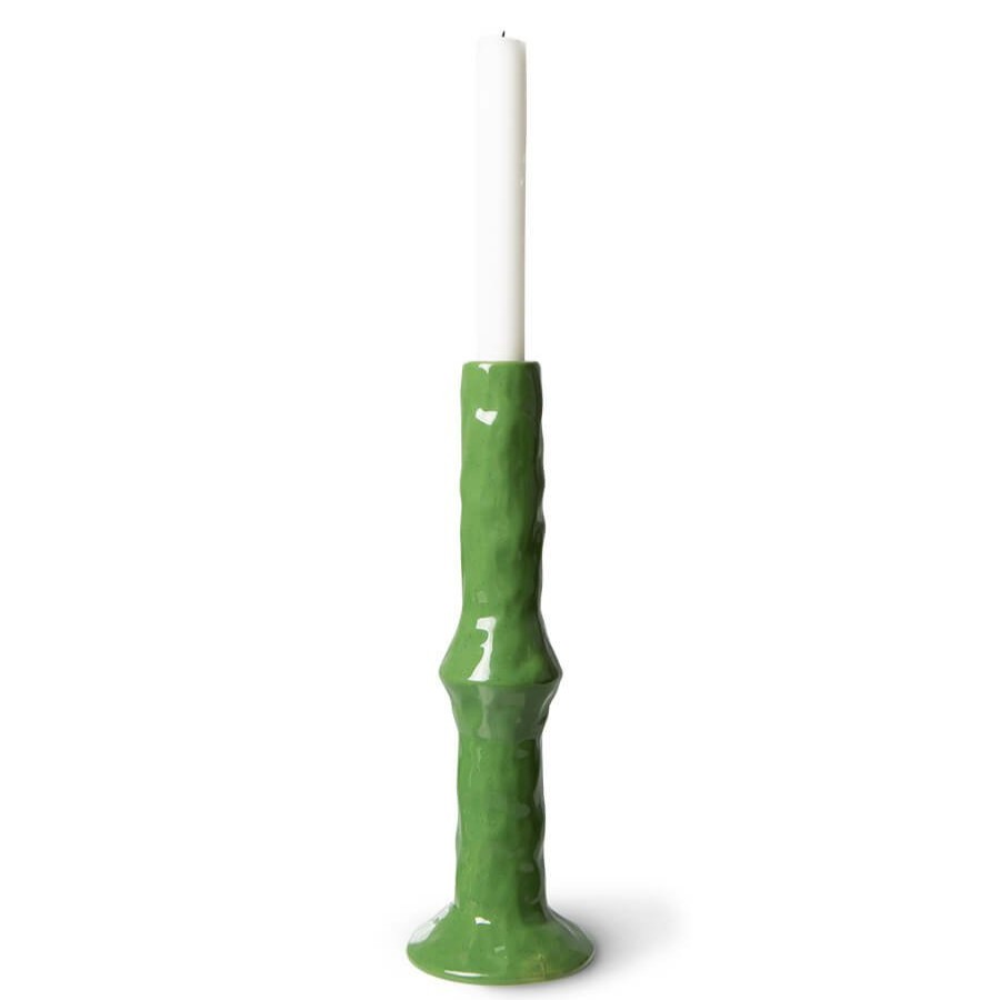 Home Decor HKLiving | The Emeralds: Ceramic Candle Holder M Fern Green