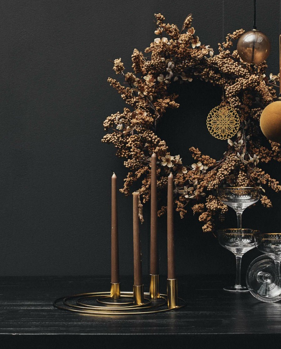 Home Decor Nordal | Candle Tall Brown
