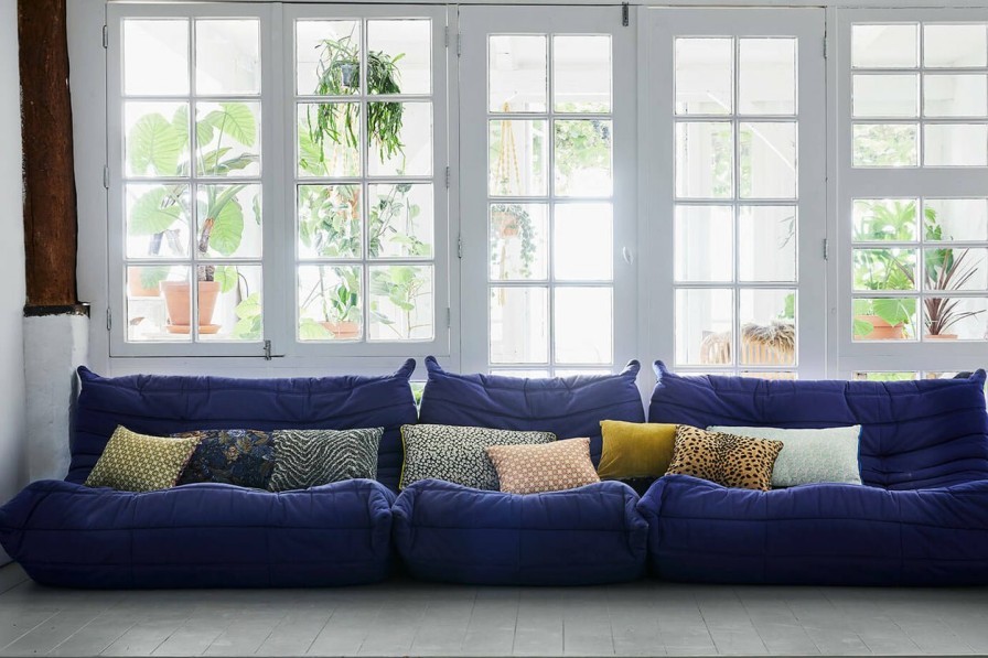 Home Decor HKLiving | Doris For Hkliving: Printed/Rib Cushion Flakes (30X40)