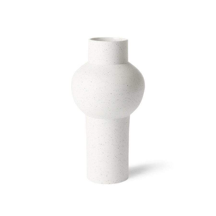 Home Decor HKliving | Round Speckled Clay Vase