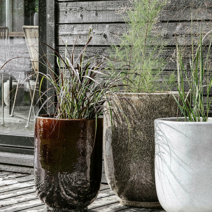Home Decor House Doctor | Planter Pho Dark Brown (Set Of 2)