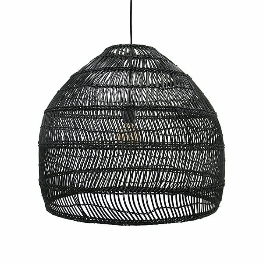 Home Decor HKLiving | Wicker Pendant Lamp Ball Black M