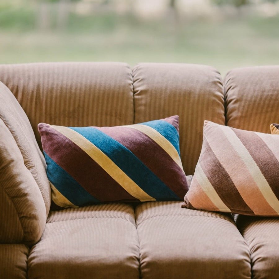 Home Decor HKLiving | Striped Velvet Cushion, Speakeasy, Hkliving