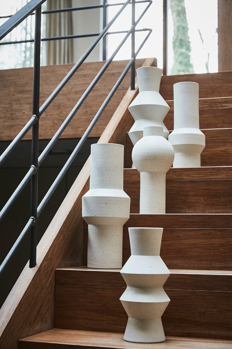 Home Decor HKliving | Speckled Clay Vase Straight M