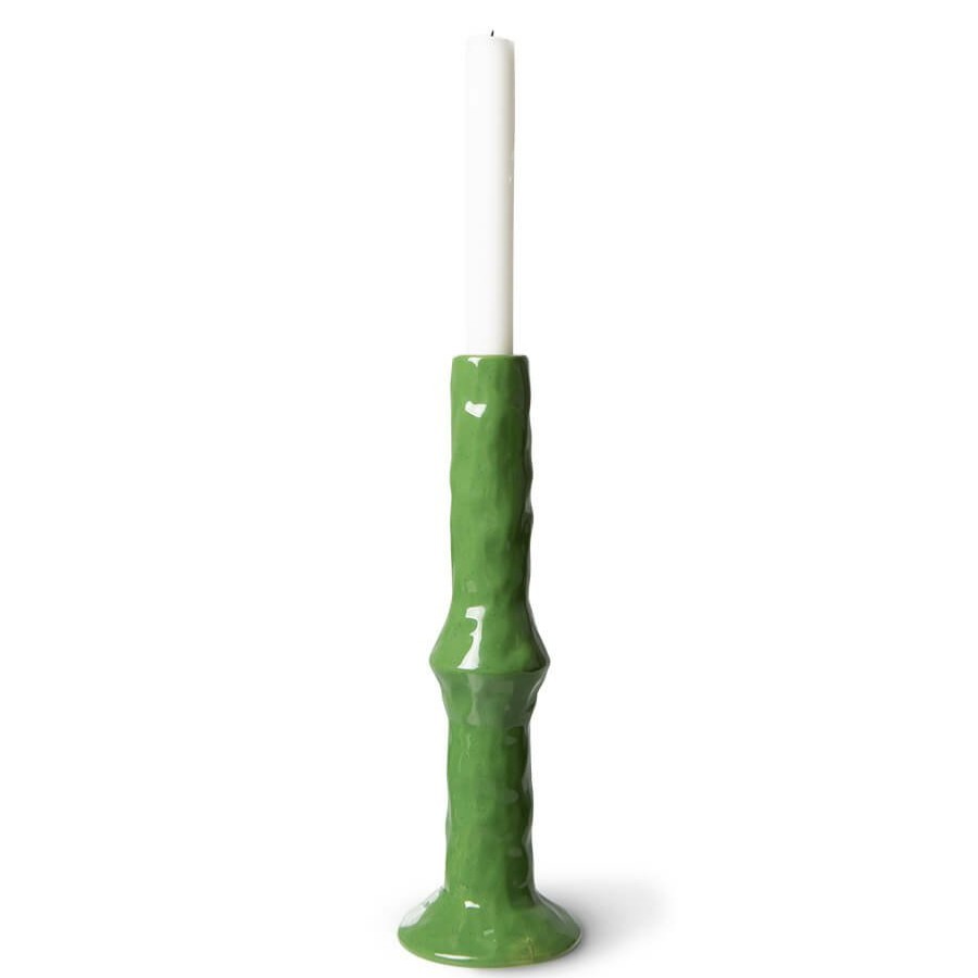 Home Decor HKLiving | The Emeralds: Ceramic Candle Holder M Fern Green