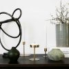 Home Decor House Doctor | Antique Brass Candle Stand