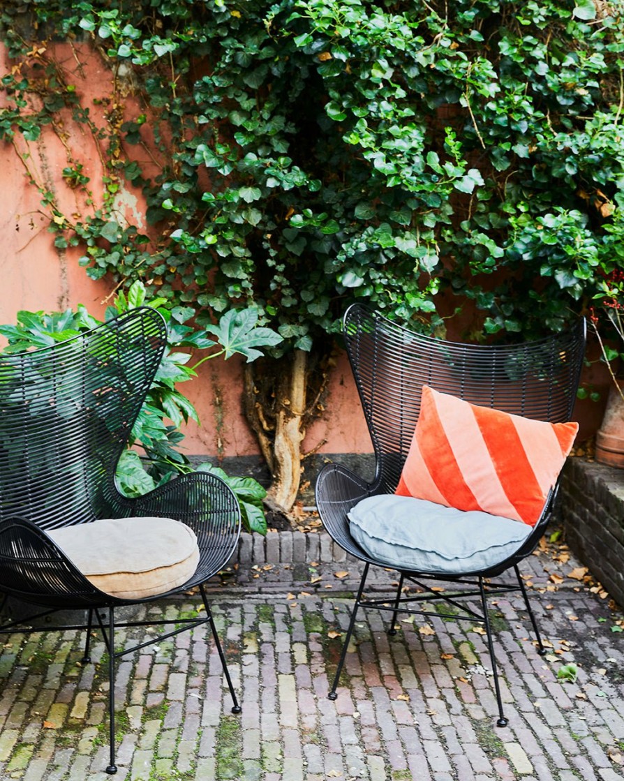 Home Decor HKLiving | Velvet Seat Cushion Round Peach (O60)