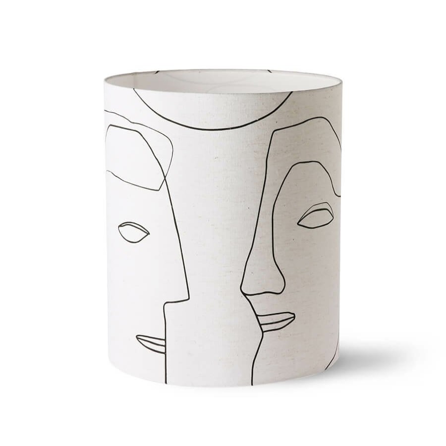 Home Decor HKLiving | Printed Faces Lamp Shade L