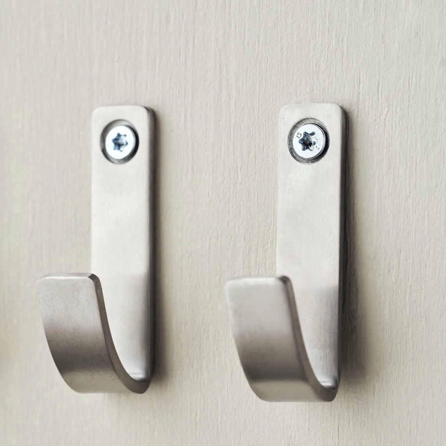 Home Decor Meraki | Hook Thapsus Brushed Silver Finish