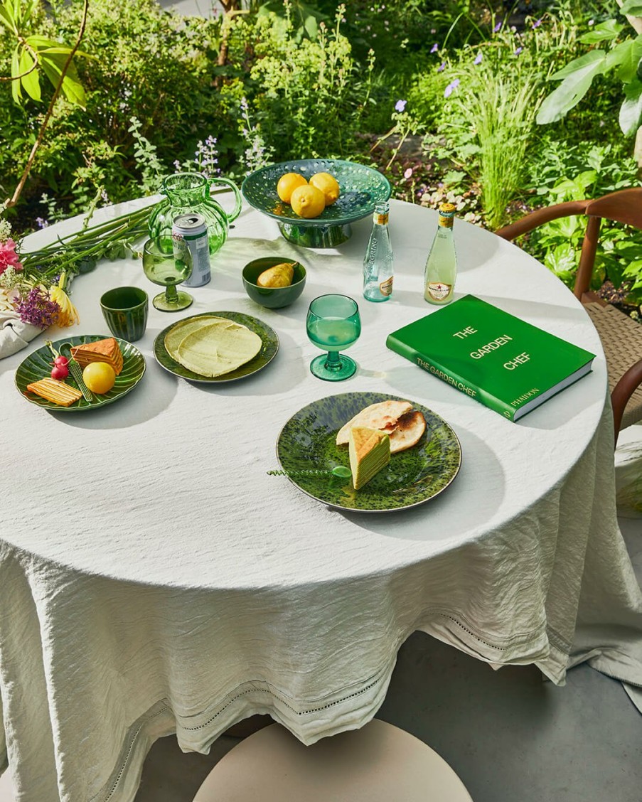 Home Decor HKLiving | The Emeralds: Ceramic Bowl On Base L Dripping Green